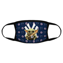 Load image into Gallery viewer, Baby Yoda - New York Yankees Face Mask Reusable Fabric Mask Protective Mouth