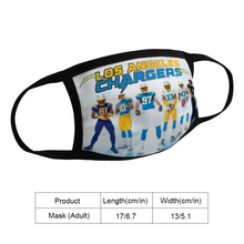 Load image into Gallery viewer, Gift Fan Los Angeles Chargers New Uniforms 2020 Reusable Mask Mouth Face Mask