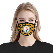 Load image into Gallery viewer, Fan Pittsburgh Steelers Reusable Fabric Mask Protective Mouth Face Mask Funny