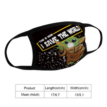 Load image into Gallery viewer, Baby Yoda This Is How I Save The World Face Mask Reusable Protective Mouth