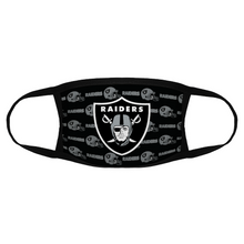 Load image into Gallery viewer, FAN Oakland Raiders Face Mask Reusable Fabric Mask Protective Mouth Gifts
