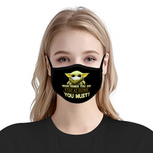 Load image into Gallery viewer, Baby Yoda Wash Hands You Do Stay At Home You Must Face Mask Reusable Unique