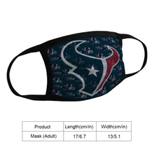 Load image into Gallery viewer, Fan Houston Texans Reusable Fabric Mask Protective Mouth Face Mask Unique