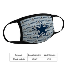 Load image into Gallery viewer, Gift Fan Dallas Cowboys Unique Reusable Fabric Mask Mouth Face Mask