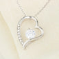 Meaningful Quote From Husband To My Wife - You Complete Me Necklace Heart Gifts Message Card Husband Love You On Christmas, Birthday, Valentine Luxury Necklace Silver Gold - Gold