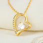 Meaningful Quote From Husband To My Wife - You Complete Me Necklace Heart Gifts Message Card Husband Love You On Christmas, Birthday, Valentine Luxury Necklace Silver Gold - Gold