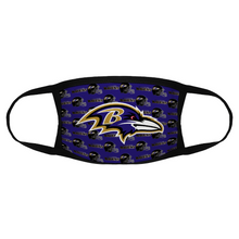 Load image into Gallery viewer, Fan Baltimore Ravens Reusable Fabric Mask Protective Mouth Face Mask Funny