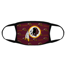 Load image into Gallery viewer, Football Washington Redskins Reusable Fabric Mask Protective Mouth Face Mask