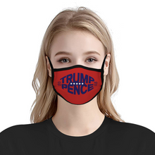 Load image into Gallery viewer, Trump Pence 2020 Face Mask Blue Football Face Mask Fabric Reusable Washable