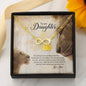 Lion Dad To My Daughter If I Could Give You One Thing In My Life Heartfelt Card Jewelry Infinity Bracelet Pendant On Birthday, Christmas, Xmas, Graduation with Message Card and Gift Box
