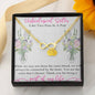 To My Unbiological Sister Like Two Peas In A Pod - Part Of My Life Jewelry Infinity Bracelet On Birthday, Christmas, Xmas with Message Card and Gift Box