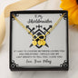 To My Shieldmaiden Daughter and Mom, Woman From Viking, If I Had To Choose Between Loving You and Breathing Jewelry Infinity Bracelet On Birthday, Christmas, Xmas with Message Card & Gift Box