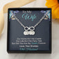 To My Wife from Husband Jewelry Infinity Bracelet Our Home Ain't No Castle Jewelry Infinity Bracelet Luxury Jewelry On Birthday, Christmas, Xmas, Anniversary with Message Card and3 Gift Box