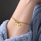 To My Unbiological Sister Like Two Peas In A Pod - Part Of My Life Jewelry Infinity Bracelet On Birthday, Christmas, Xmas with Message Card and Gift Box