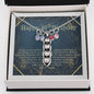 Happy 40th Birthday To My Wife, To My Mom Necklace Thirty Is A Beautiful Milestone, Your Future Will BE Bright Necklace Peapod Gift Mom, Husband to Wife