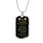 To Daddy to be" I Love You, from Baby Bump - Dog Tag Gifts Dad Father Day
