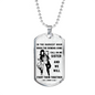 Motivational To My Sister - Dragon Ball Super Goku 17 & 18 - Call On Me Brother Dogtag Chain Family Friend Gift Unisex On Birthday, Christmas, Soldier Army