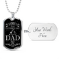 First Father's Day as a DAD 2021 | Father's Day Dog Tag Gift Father's Day