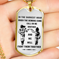 Customized Dragon Ball Super Fan Son Goku and Vegeta - To My Brother Dogtag Best Birthday Gift For Brother, Friend On Christmas, Birthday, Soldier Army