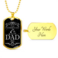 First Father's Day as a DAD 2021 | Father's Day Dog Tag Gift Father's Day