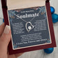 Gifts For Soulmate Birthday Gifts From Husband Necklace Valentines Days, Necklace for Future Soulmate, Birthday Wedding Jewelry for Wife Necklace Gifts from Husband - Soulmate Gift Necklace with Message Card and Gift Box Forever Love