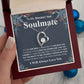 Gifts For Soulmate Birthday Gifts From Husband Necklace Valentines Day, Necklace for Future Soulmate, Wedding Birthday Jewelry for Wife Necklace Gifts from Husband - Soulmate Gift Necklace with Message Card and Gift Box Forever Love