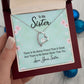 Couples Gifts, To My Sister Necklace Gifts From Husband, Wedding Anniversary Jewelry For Wife From Husband, Wife Birthday From Husband, To My Soulmate Message Card and Gift Box styles On Birthday, Christmas, Anniversary  Forever Love