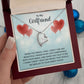 Love Knot Necklace To My Girlfriend Gifts From Boyfriend, Girlfriend Jewelry, Girlfriend Birthday Anniversary For Girlfriend Gift, Necklace Message Card and Gift Box Styles on Birthday, Christmas, Anniversary Forever Love