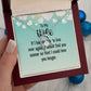 Couples Gifts, Smokin' Wife Necklace Gifts From Husband, Wedding Anniversary Jewelry For Wife From Husband, Wife Birthday From Husband, To My Unbiological Sister Message Card and Gift Box styles On Birthday, Christmas, Anniversary  Forever Love