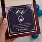 To My Wife Necklace Romantic Gifts For Her Unique Necklaces For Wife From Husband Cute Valentines Day Anniversary Birthday, Love Knot Meaningful Necklace Message Card and Gift Box Styles on Birthday, Christmas, Anniversary  Forever Love