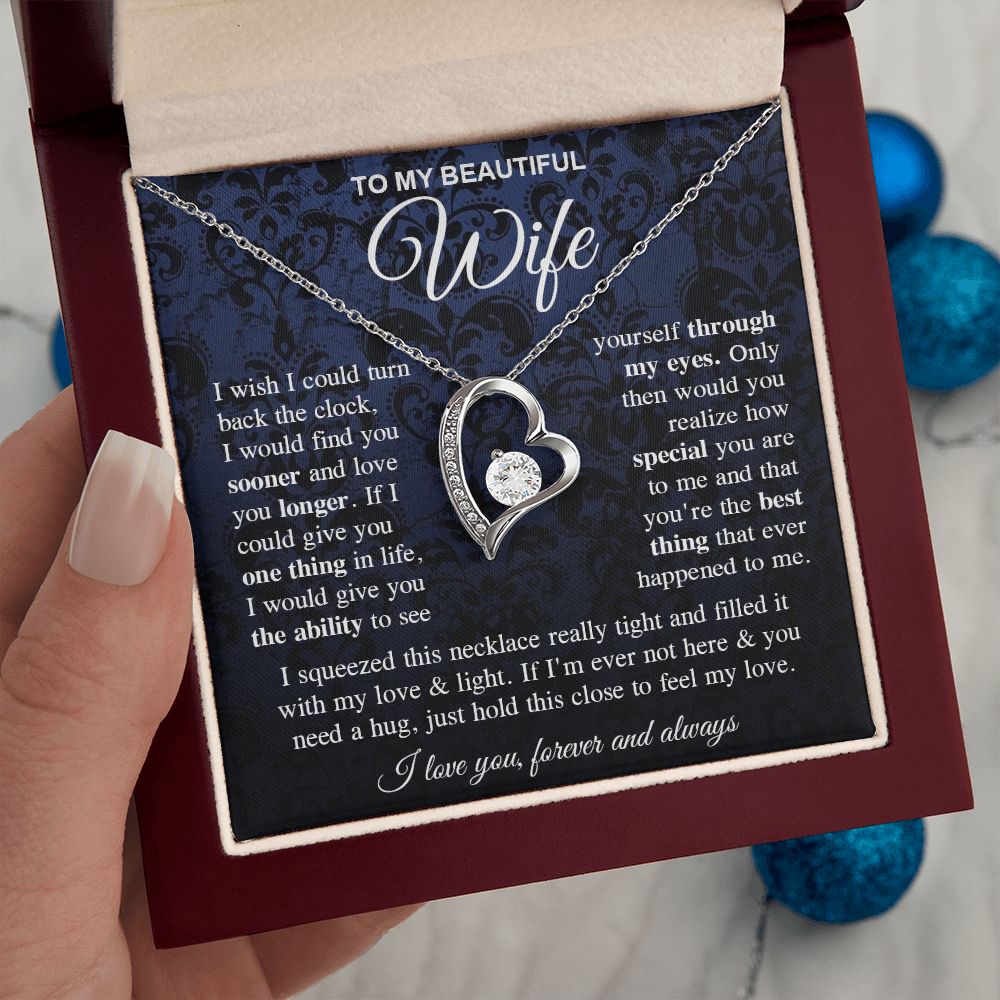 To My Soulmate Necklace Gift for Her, Soulmate Gifts From Husband, Valentine Gifts For Wife From Husband To My Soulmate Necklace Message Card and Necklace Gift Box Gift Box Styles on Birthday, Wedding, Anniversary, Valentine Forever Love