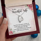 To My Wife Necklace Romantic Gifts For Her Unique Necklaces For Wife From Husband Cute Valentines Day Anniversary Birthday For Wife, Meaningful Necklace Message Card and Gift Box Styles on Birthday, Christmas, Anniversary Forever Love