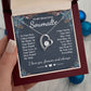To My Beautiful Soulmate Necklace Gift, Soulmate for Wife Valentine Gifts from Husband, Birthday for Women, Soulmate Gifts, Message Card and Necklace Gifts Box Gift Box Styles on Birthday, Wedding, Anniversary, Valentine Forever Love