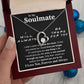To My Soulmate Necklace To My Future Wife Necklace Gifts, Promise Necklace For Her, Fiance Gifts For Her, Valentine Gifts For Soulmate From Husband With Message Card Box LED, Soulmate Necklace For Women, To My Wife Necklace Forever Love