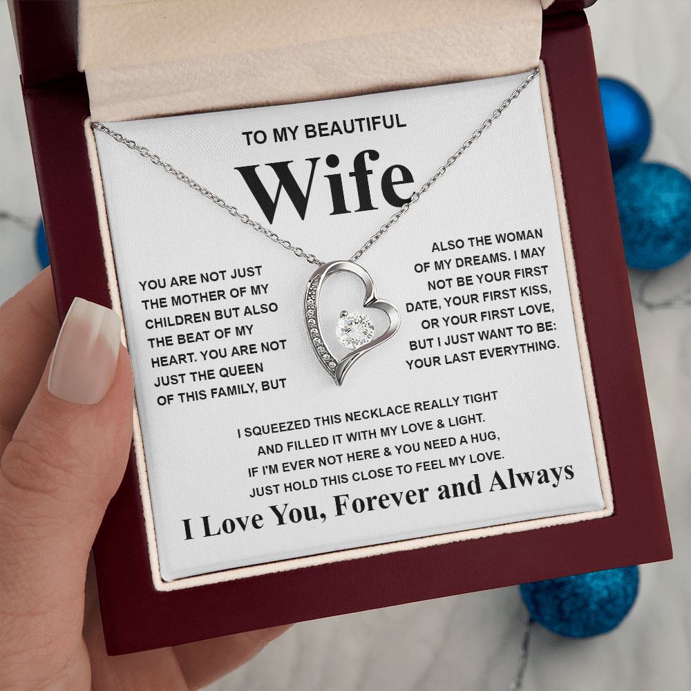 Gifts For Wife Birthday Gifts From Husband Necklace Valentines Days, Necklace for Future Soulmate, Valentine Necklace Jewelry for Wife Necklace Gifts from Husband - Soulmate Gift Necklace with Message Card and Gift Box Forever Love