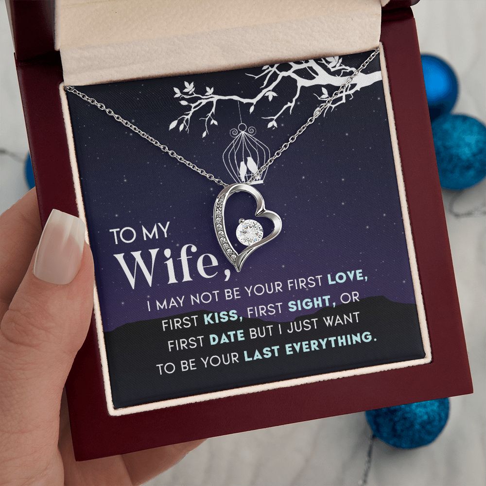 Birthday For Wife, Love Knot Necklace Gifts For Wife From Husband, To My Soulmate Necklace For Women, To My Wife Necklace Wedding Anniversary, I Love You, Meaningful Necklace Message Card and Gift Box Styles on Birthday, Christmas, Anniversary  Forever Lo