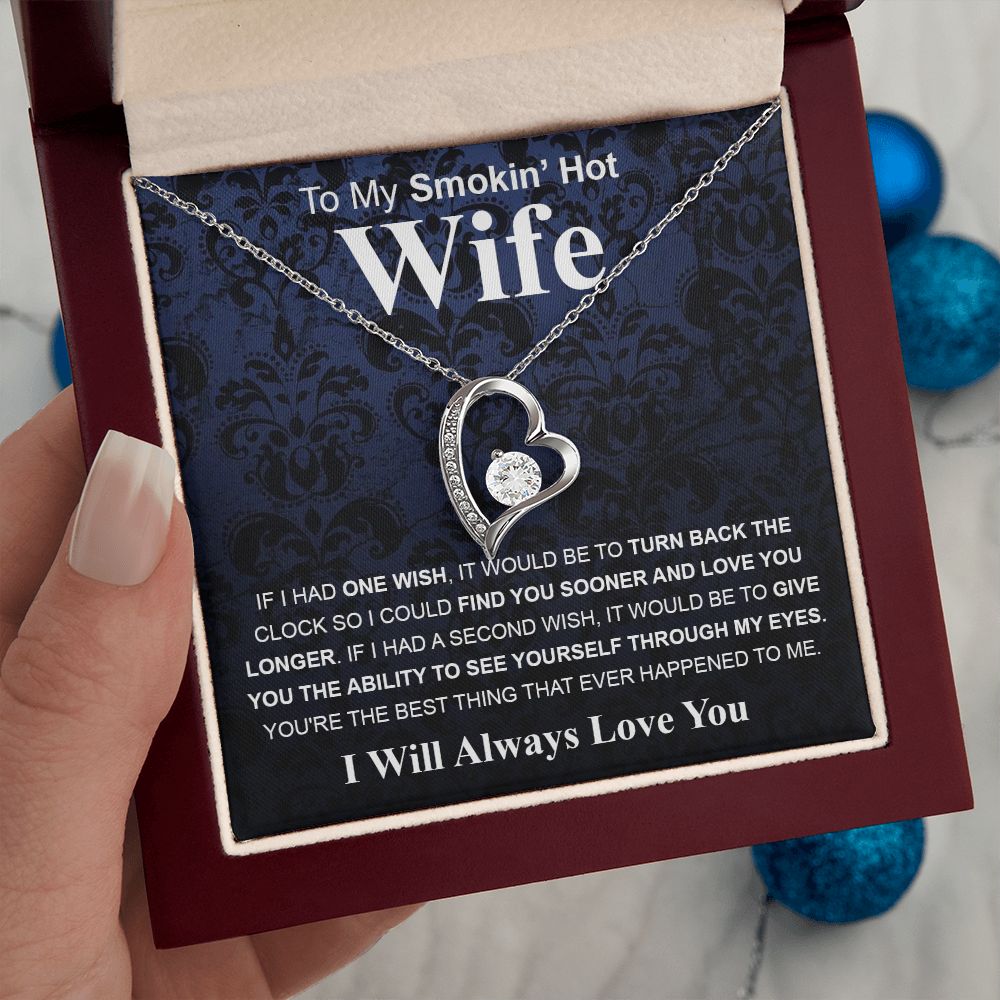 Gifts For Wife Birthday Gifts From Husband Necklace Valentines Day, Necklace for Future Soulmate, Wedding Valentine Jewelry for Wife Necklace Gifts from Husband - Soulmate Gift Necklace with Message Card and Gift Box Forever Love