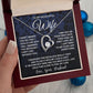 Wife Necklace Gifts From Husband, For Wife From Husband, Soulmate Valentine Gifts From Husband, Necklaces For Wife From Husband To My Wife Necklace Message Card and Necklace Gift Box Gift Box Styles on Birthday, Wedding, Anniversary, Valentine Forever Lov