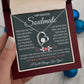 My Beautiful Soulmate Necklace Future Wife Gifts, Promise Necklace For Her, Fiance Gifts For Her, Valentine Gifts For Soulmate With Message Card Box LED, Soulmate Necklace For Women, To My Wife Necklace Forever Love