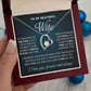 Personalized Valentine Gift For Wife, To My Wife Necklace For Women, Soulmate Necklace, To My Wife Necklace From Husband, Necklace Custom Name Message Card and Gift Box Styles on Birthday, Christmas, Wedding, Anniversary Forever Love