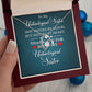 Wife Necklace Gifts From Husband, Wedding Anniversary Jewelry For Wife From Husband, Wife Birthday Gifts From Husband, To My Unbiological Sister Message Card and Gift Box styles On Birthday, Christmas, Anniversary Forever Love