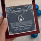 To My Beautiful Wife Necklace From Husband Pendant Jewelry with Message Card and Box Necklaces for Women Valentines Day Happy Anniversary Wedding Present for Birthday Merry Christmas for Wife Necklace Forever Love