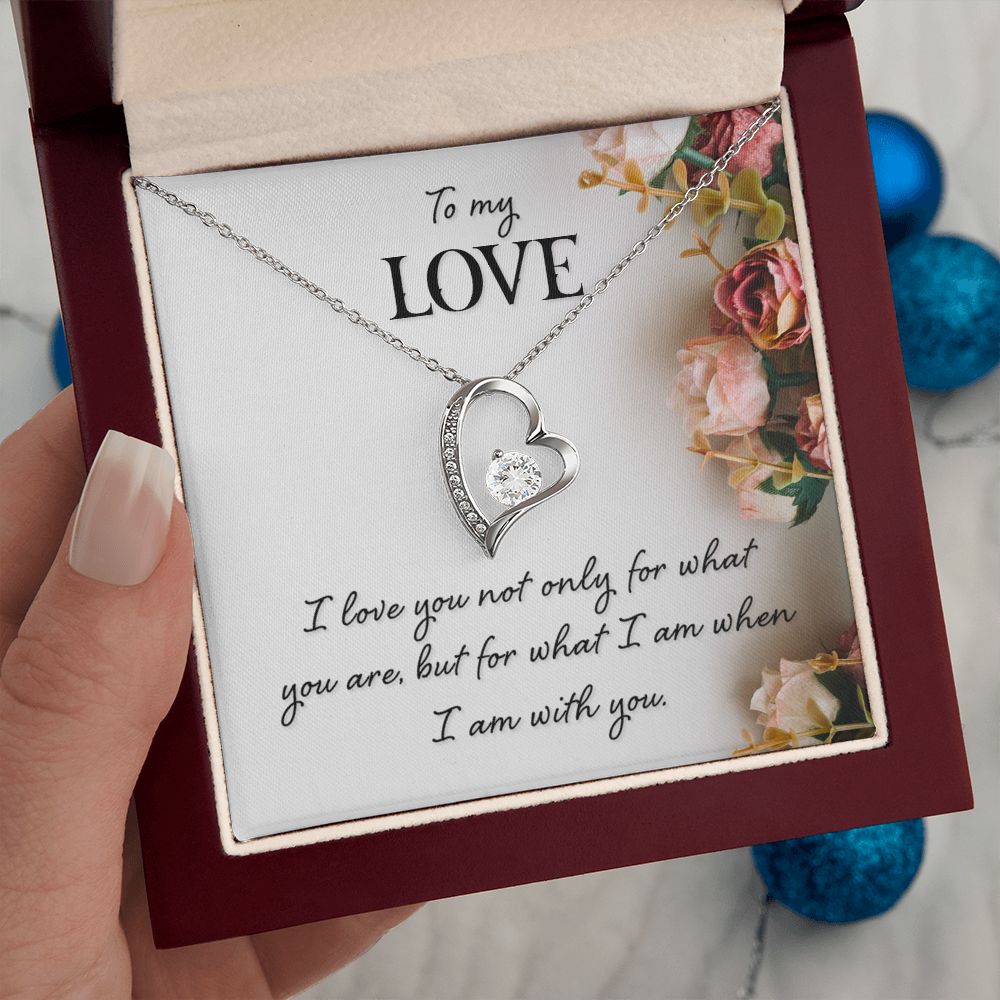 To My Love Necklace I Love You Not Only Gifts For Her Unique Necklaces For Wife From Valentines Day Anniversary Birthday For Her, Love Knot Meaningful Necklace Message Card and Gift Box Styles on Birthday, Christmas, Anniversary Forever Love