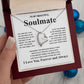Gifts For Soulmate Birthday Gifts From Husband Necklace Valentines Days, Necklace for Future Soulmate, Valentine Necklace Jewelry for Wife Necklace Gifts from Husband - Soulmate Gift Necklace with Message Card and Gift Box Forever Love