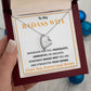 Couples Gifts, To My Badass Dear Wife Necklace Gifts From Husband, Wedding Anniversary For Wife From Husband, Wife Birthday From Husband, Necklace Custom Name Message Card and Gift Box Styles on Birthday, Christmas, Wedding, Anniversary Forever Love