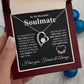 To My Future Wife Necklace My Last Everything, Promise Necklace For Her, Fiance Gifts For Her, Valentine Gifts For Future Wife With Message Card Box LED, Soulmate Necklace For Women, To My Wife Necklace Forever Love