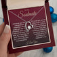 To My Soulmate Necklace For Women, Couple Gifts For Girlfriend, Valentine Christmas Presents For Girlfriend, Valentine Necklace Gifts For Wife, Women Romantic Jewelry For Her Vanlentine Day's Message Card and Gift Box Styles Forever Love