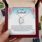 Couples Gifts Necklace To My Soulmate Necklace Gifts For My Wife, Love Knot Meaningful Necklace Message Card and Gift Box Styles on Birthday, Christmas, Anniversary Forever Love