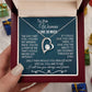 To The Woman Necklace Future Wife Gifts, Promise Necklace For Her, Fiance Gifts For Her, Valentine Birthday Gifts For Future Wife With Message Card Box LED, Soulmate Necklace For Women, To My Wife Necklace Forever Love