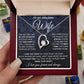 to My Wife Necklace, Soulmate Jewelry for Women, Wife Gifts from Husband, Anniversary Necklace for Wife Soulmate Gifts Future Wife Necklace Message Card and Gift Box Styles on Birthday, Wedding, Anniversary, Valentine Forever Love